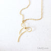 Lovely Slim Bow Necklace - LikeEJ - 1