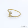 Crystal Gold Arrow Ring - LikeEJ - 2