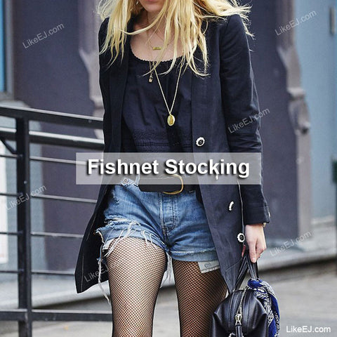 Women Fashion Style New Fishnet Pantyhose One Size Fits Most Stocking Black