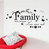 Family Letter Quote Removable Vinyl Decal Art Mural Home Decor Wall Stickers