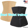 FREE SHIPPING - Tummy Trimmer Stomach Slimmer Belt Waist Trainer Cincher Black Corset Shaper