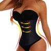Free shipping 4 Steel Bone Corset Slimming Waist training corsets Underbust cincher waist trainer body shaper Bustiers - LikeEJ - 1
