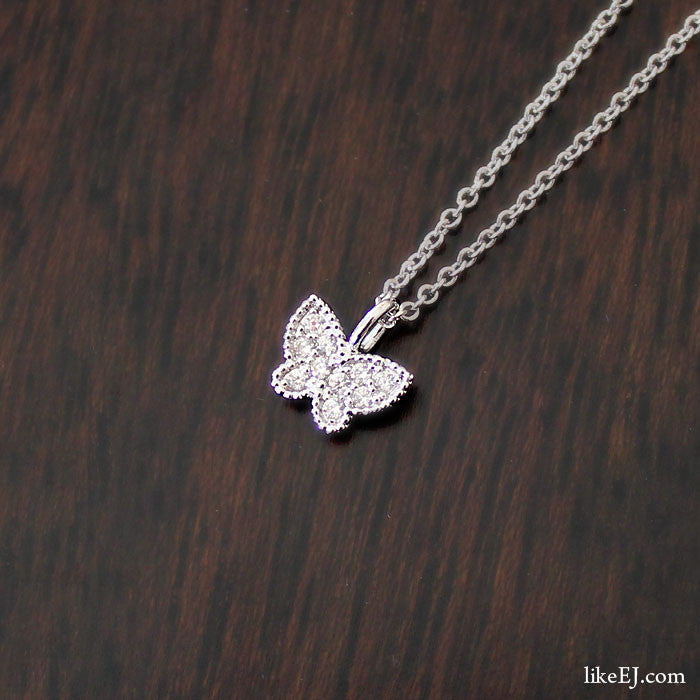 Tiny Butterfly Necklace - LikeEJ