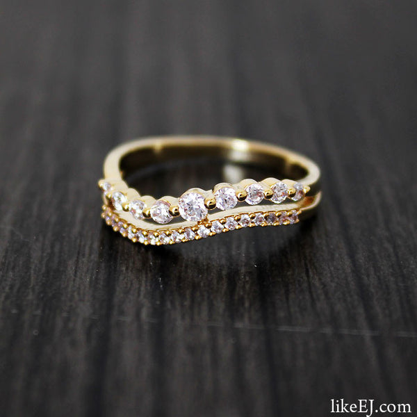 Double Wave Ring - LikeEJ - 1