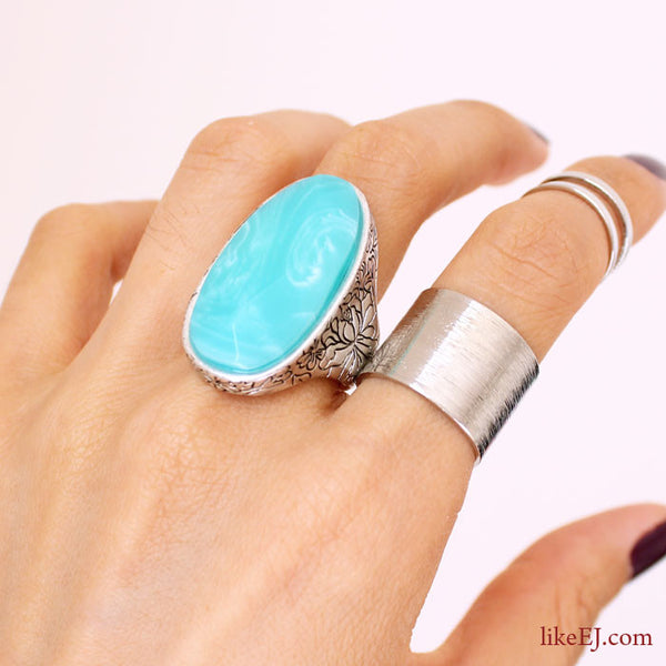 Turquoise Vintage Ring - LikeEJ - 1