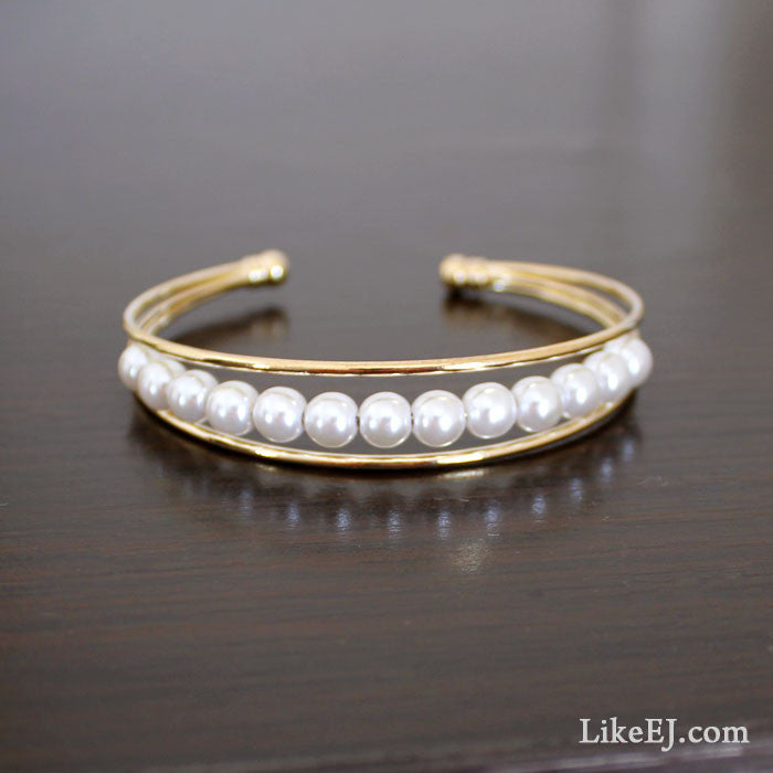 Pretty Pearl Band Bracelet - LikeEJ - 1