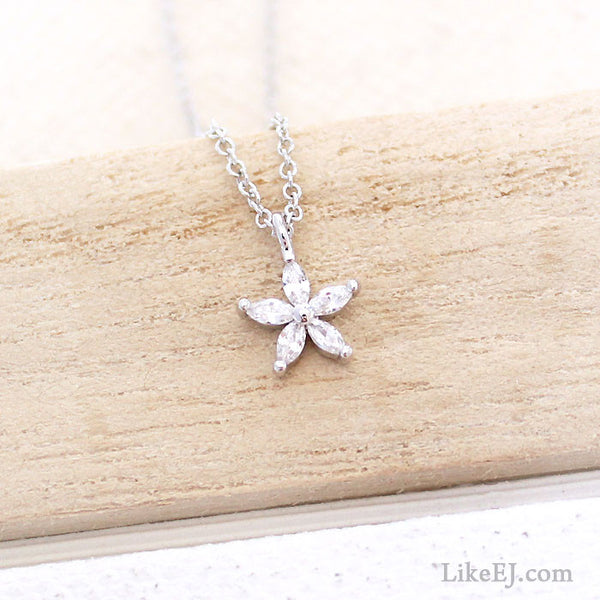Tiny Floral Necklace - LikeEJ - 1