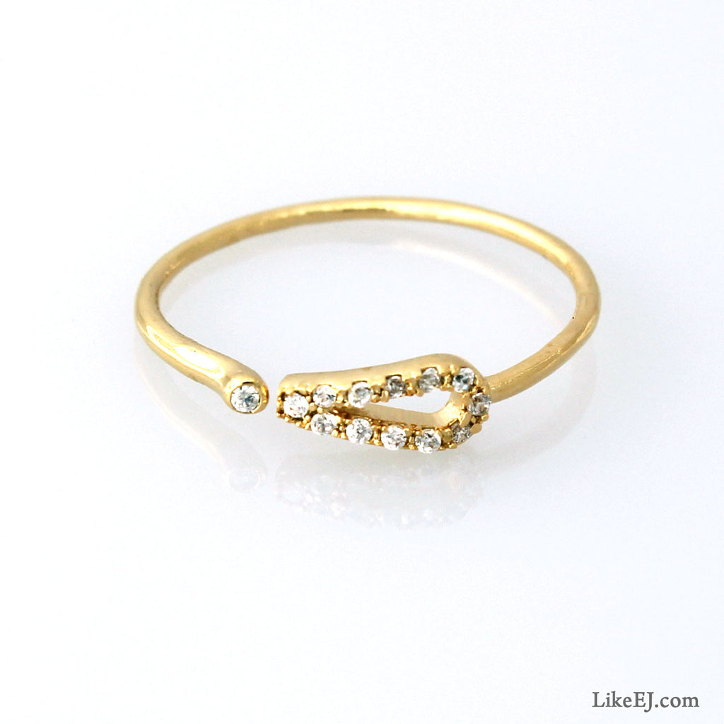 Exclamation Mark Gold Ring - LikeEJ
