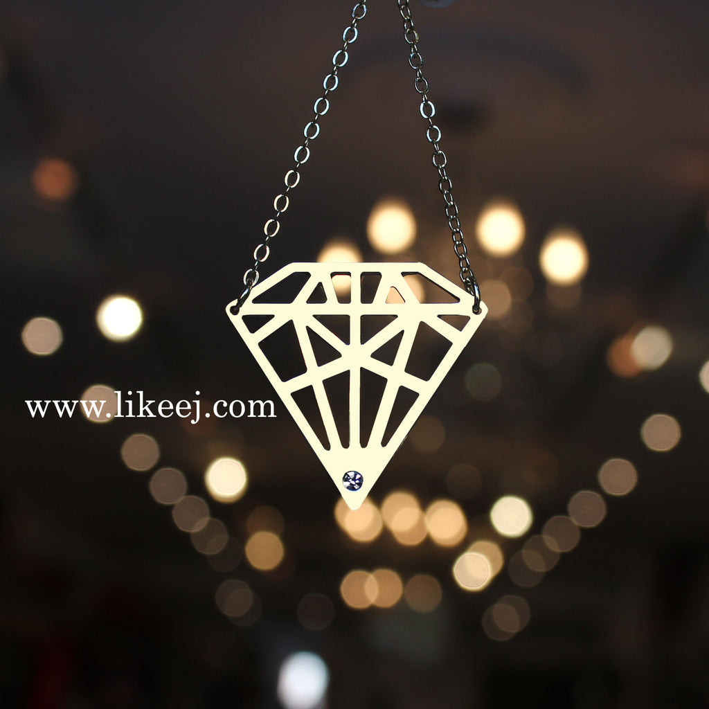 Diamond Shape Necklace - LikeEJ - 1