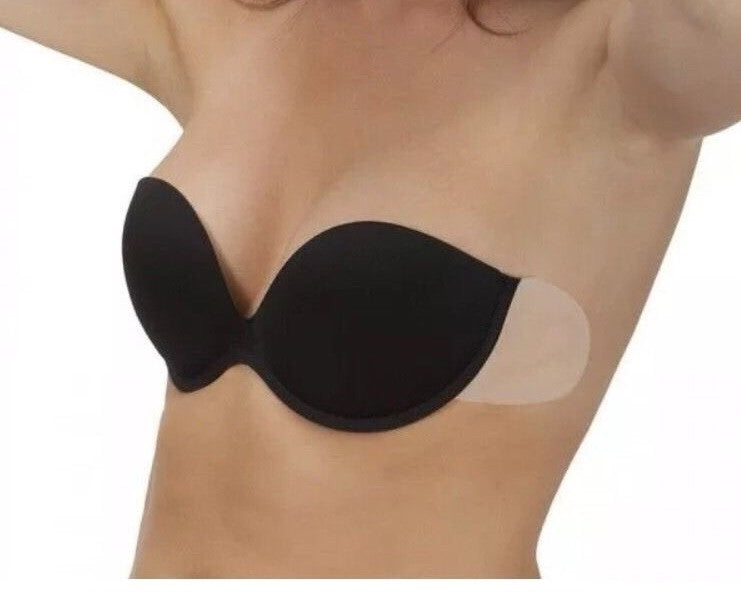 Backless Strapless Sticky On Side Bra Self Adhesive Reusable For Bridal Prom Wedding - LikeEJ - 1