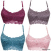 Floral Mutlilayer lace Low cut front and back Padded cup for support and coverage #8017 - LikeEJ - 1