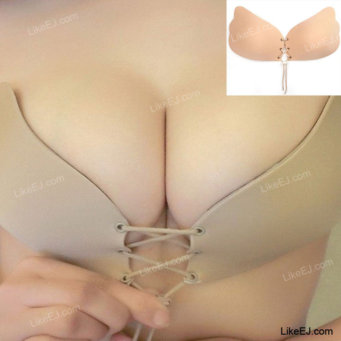 NEW STICKY PUSH UP TIED UP MIRACULOUS STAY-UP STRAPLESS EXTREME LIFT BRA