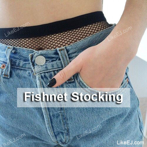 Style Trendy Fashion Fishnet Pantyhose One Size Fits Most Stocking Black