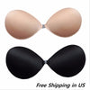 Sticky Strapless Backless Silicone / Fabric Adhesive Invisible Bra A B C D Cup - LikeEJ - 2