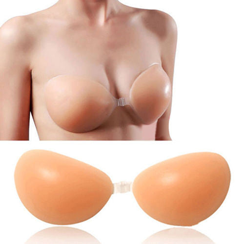 Silicone Gel Invisible Bras Self-adhesive Stick On Push Up Strapless Backless #1 - LikeEJ - 1