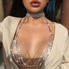Shiny Rhinestone Bra Chest Body Chain Trend Crystal Cover Women Harness Necklace Jewelry
