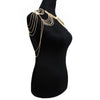 Vintage Retro Gold Punk Shoulder Cover Body Tassel Chain Link Harness Jewelry