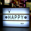 A4 Cinematic Light Up Sign Box Cinema LED Letter Lamp Home Party Wedding Decor