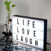 A4 Cinematic Light Up Sign Box Cinema LED Letter Lamp Home Party Wedding Decor