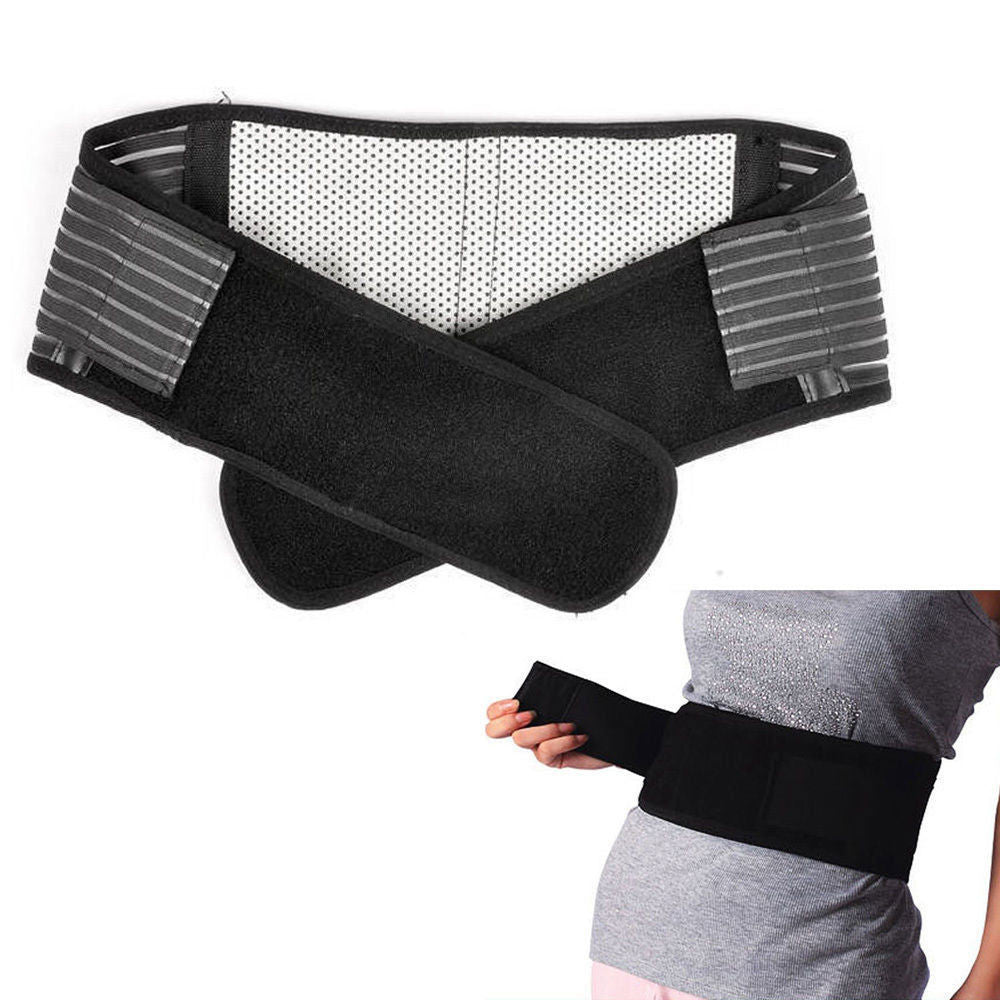 Magnetic Lumbar/ Lower Back Support Belt Deluxe Double Pull Breathable Brace #A-5 - LikeEJ - 1