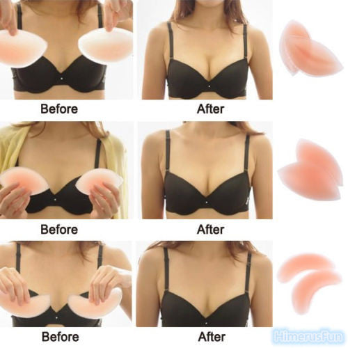Invisible Gel Bra pad Thickening Gather Push Up Inserts silicone Breast Enhancer - LikeEJ - 1